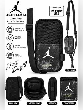 Jordan Jumpman  Lanyard Zipper Pouch